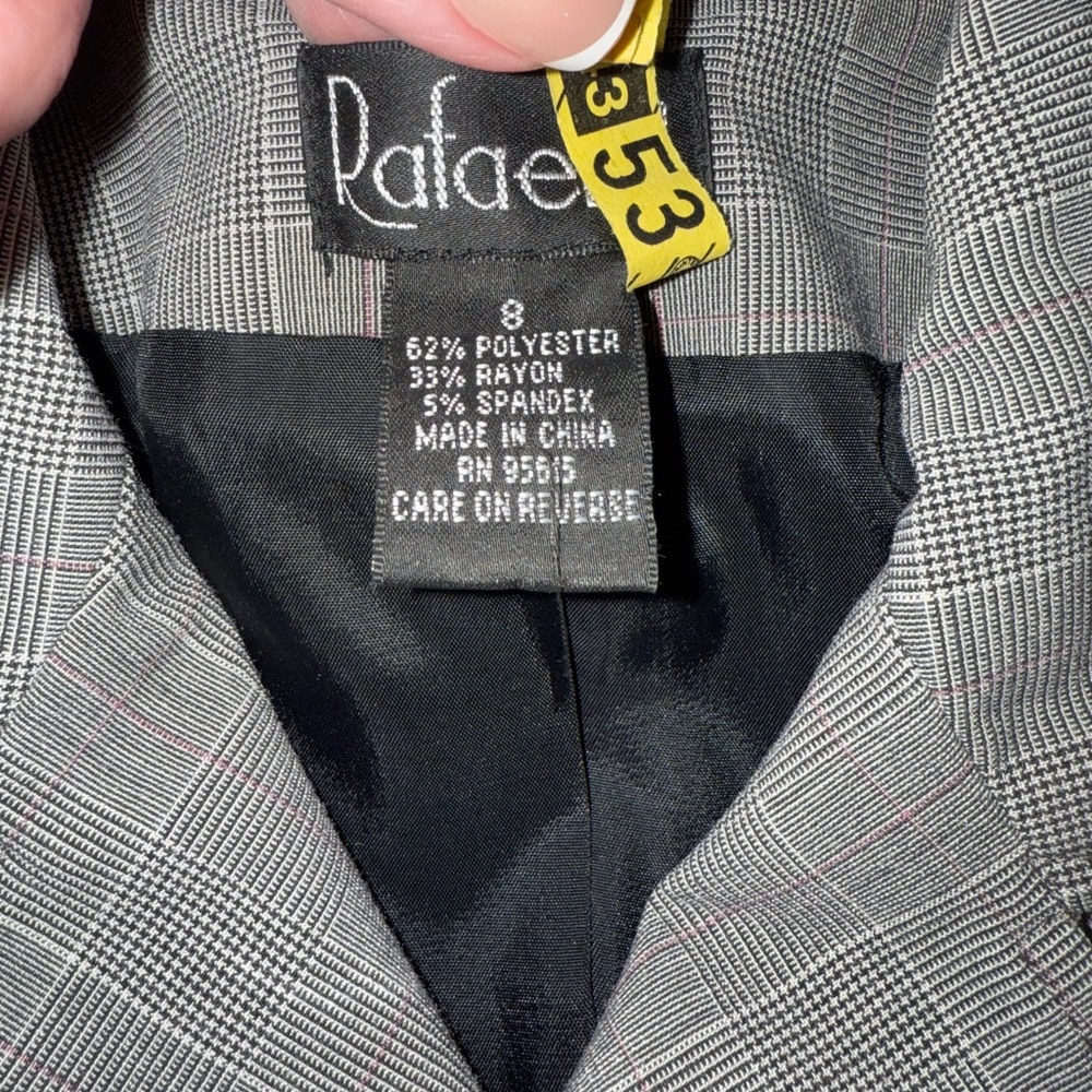Rafaella Black and Gray Women's Blazer